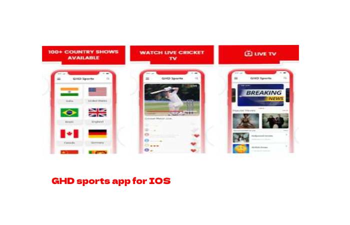 GHD sports app for IOS