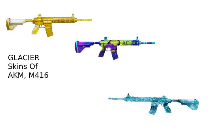GLACIER Skins Of AKM, M416