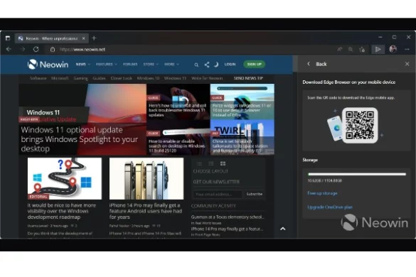 Microsoft Edge Makes it Easier to Share Pages between Devices