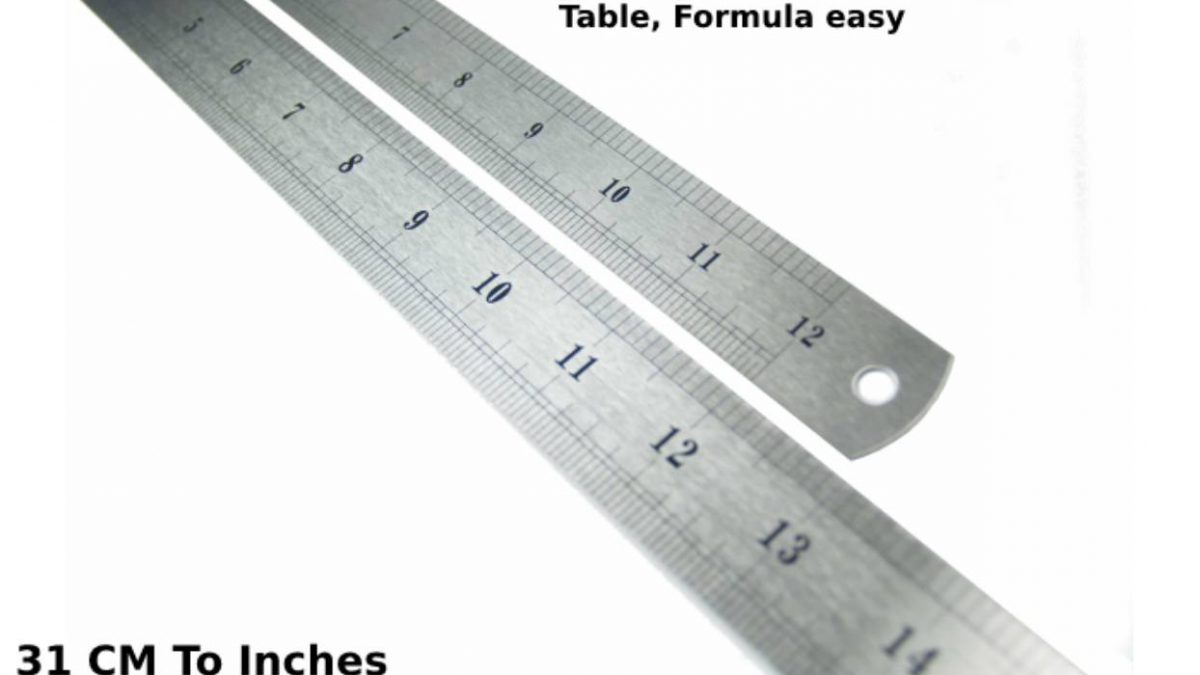 31 CM To Inches How to Convert. Conversion Chart Table, Formula easy