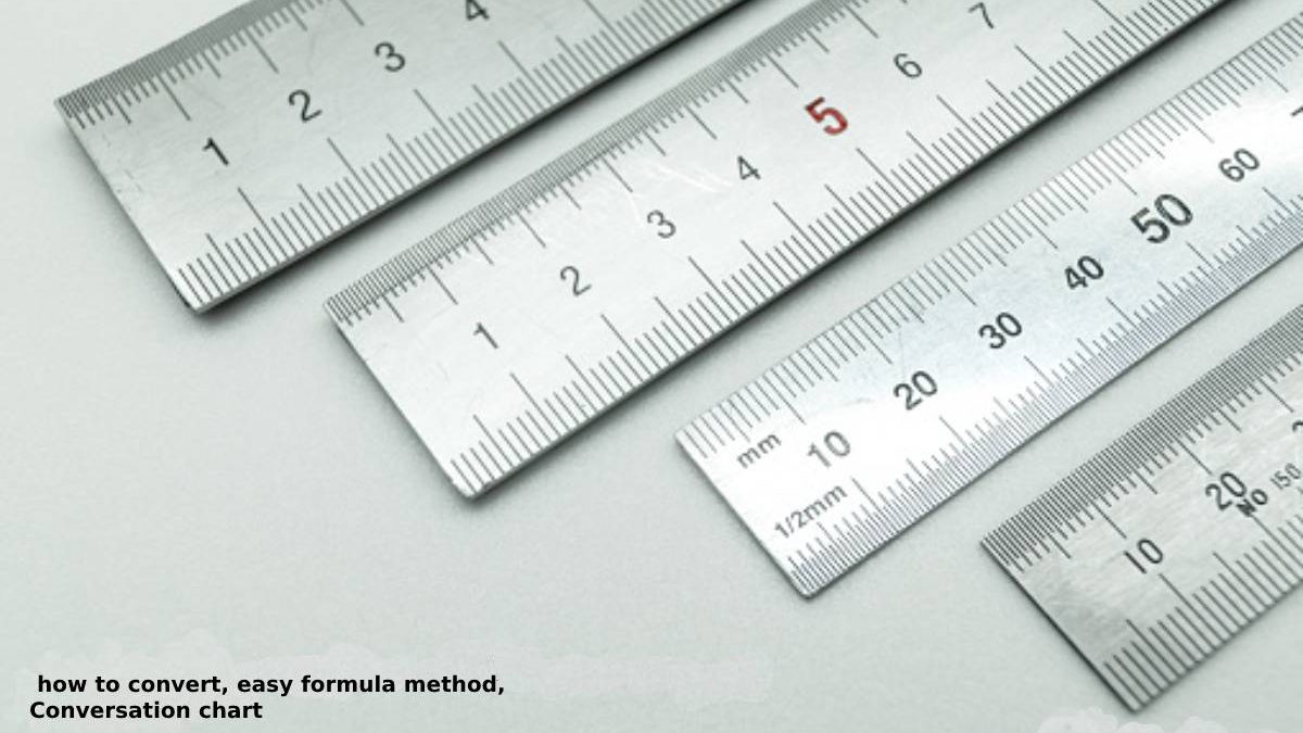 33 cm to inches how to convert, easy formula method, Conversion chart
