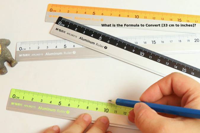 What is the Formula to Convert [33 cm to inches]?