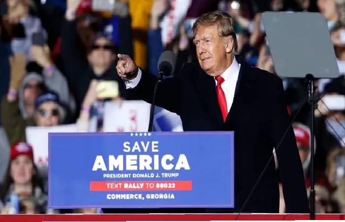 When Donald Save America - trump rally commerce ga
