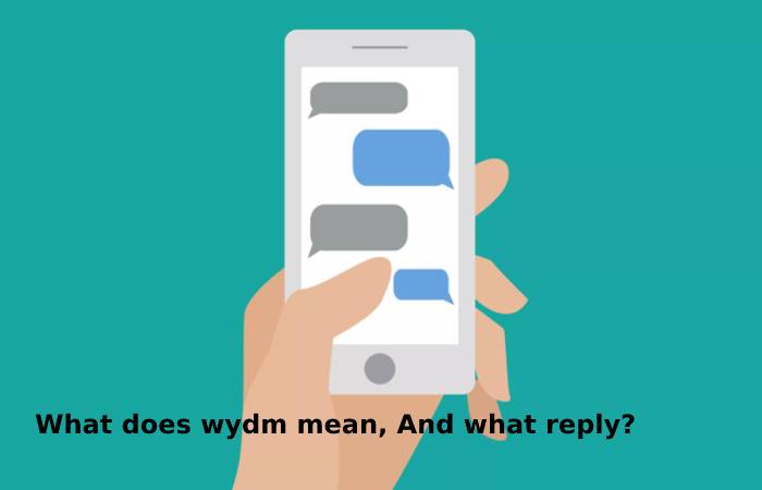 What does wydm mean, And what reply?
