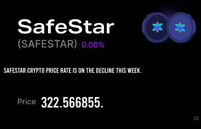 SafeStar Crypto Price Rate is on the decline this week.