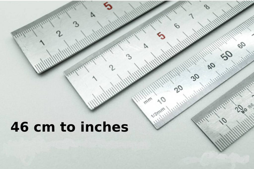 46 cm to inches