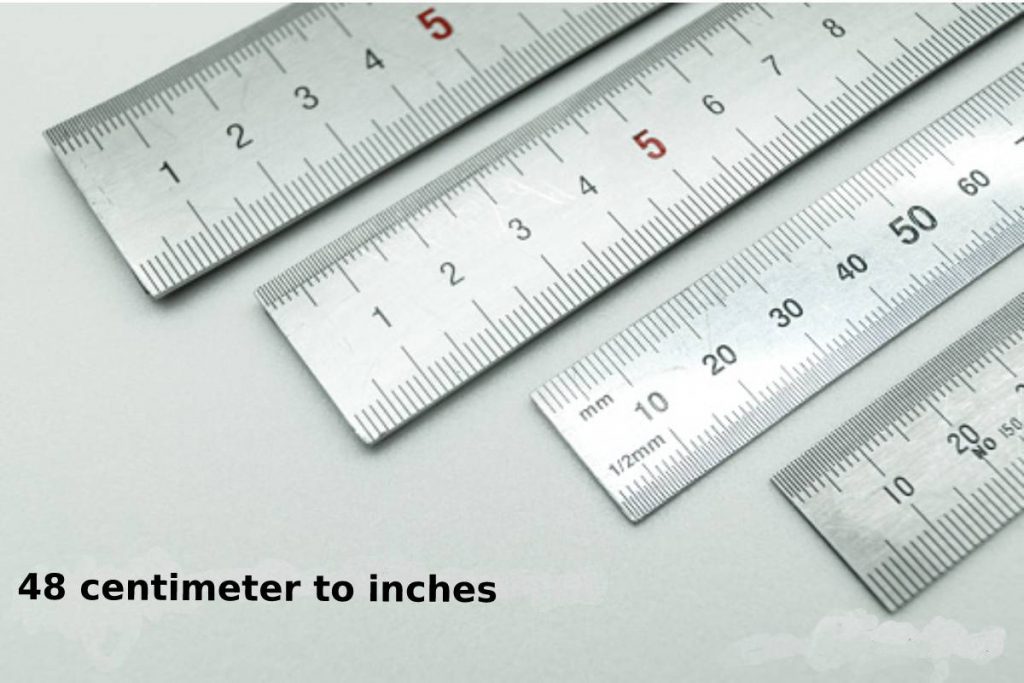 48 cm to inches
