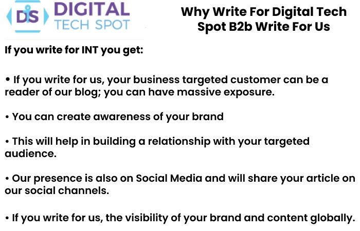 Why Write For Digital Tech Spot B2b Write For Us