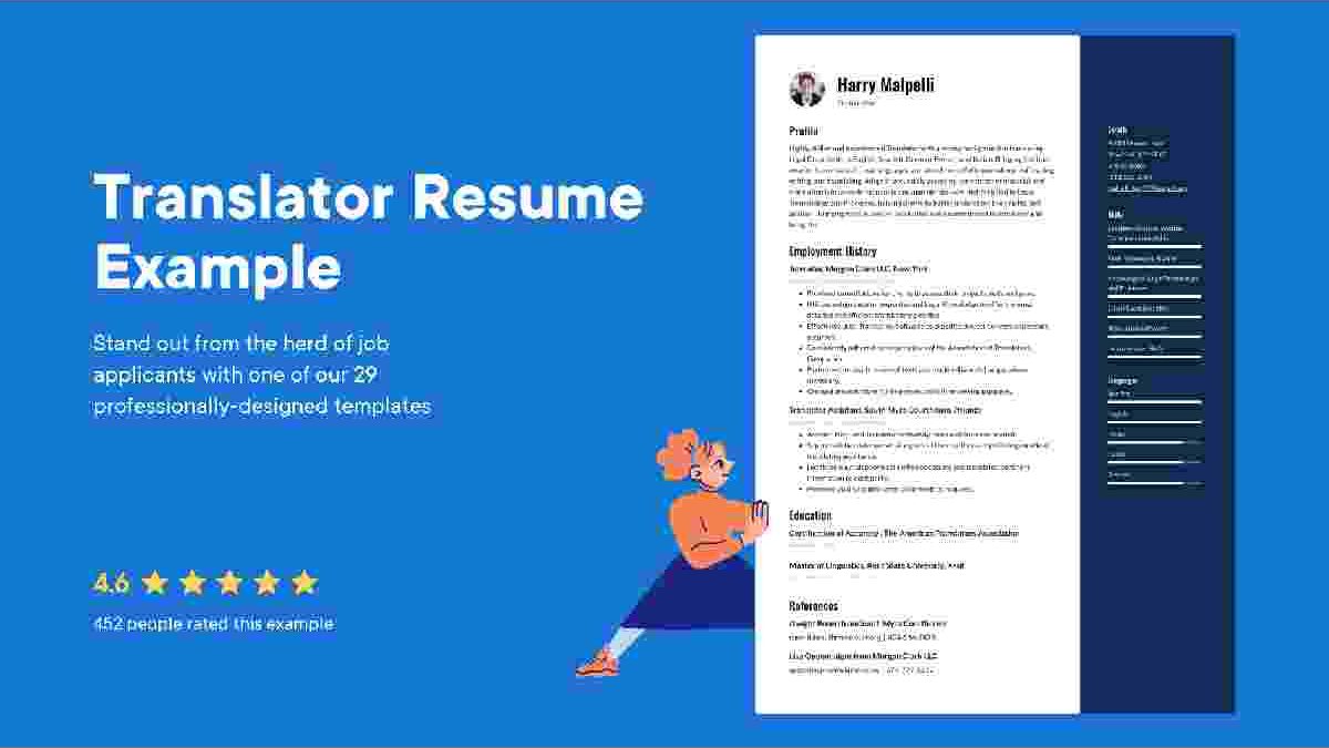 How do you write a translator resume?
