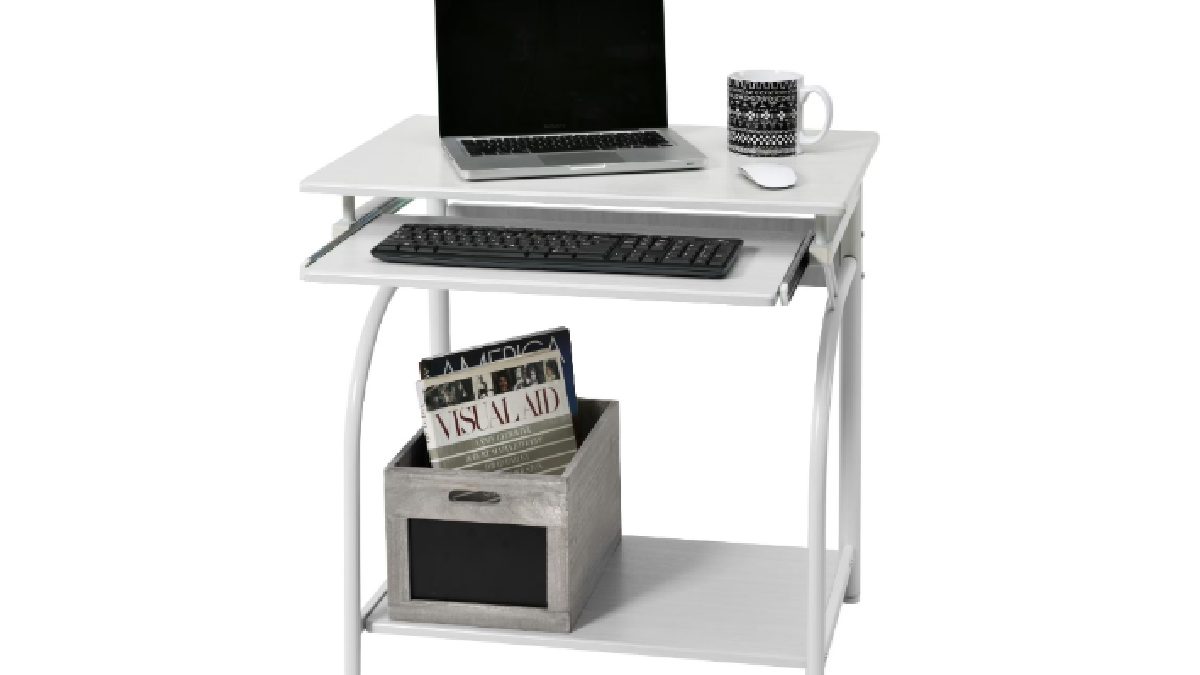 One Space Stanton Computer Desk with Pullout Keyboard Tray Black: An Essential Addition to Your Workspace