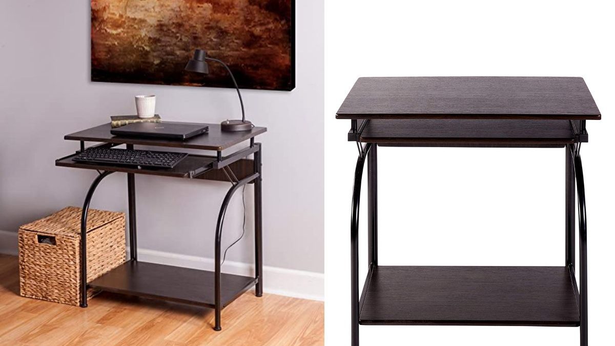 One Space Stanton Computer Desk with Pullout Keyboard Tray Black: An Essential Addition to Your Workspace