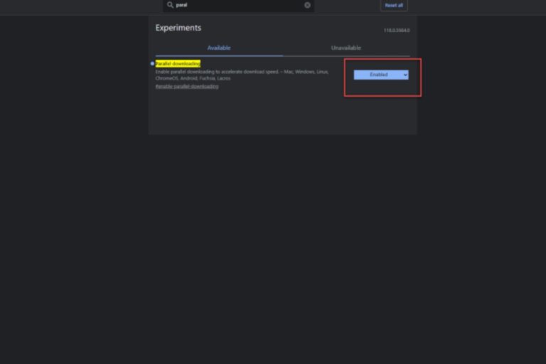 Chrome Flags /# Enable Parallel Downloading.
